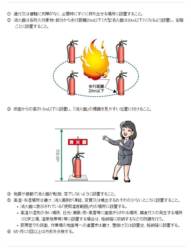 設置上の注意点