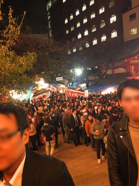 2019年酉の市　花園神社の混雑具合